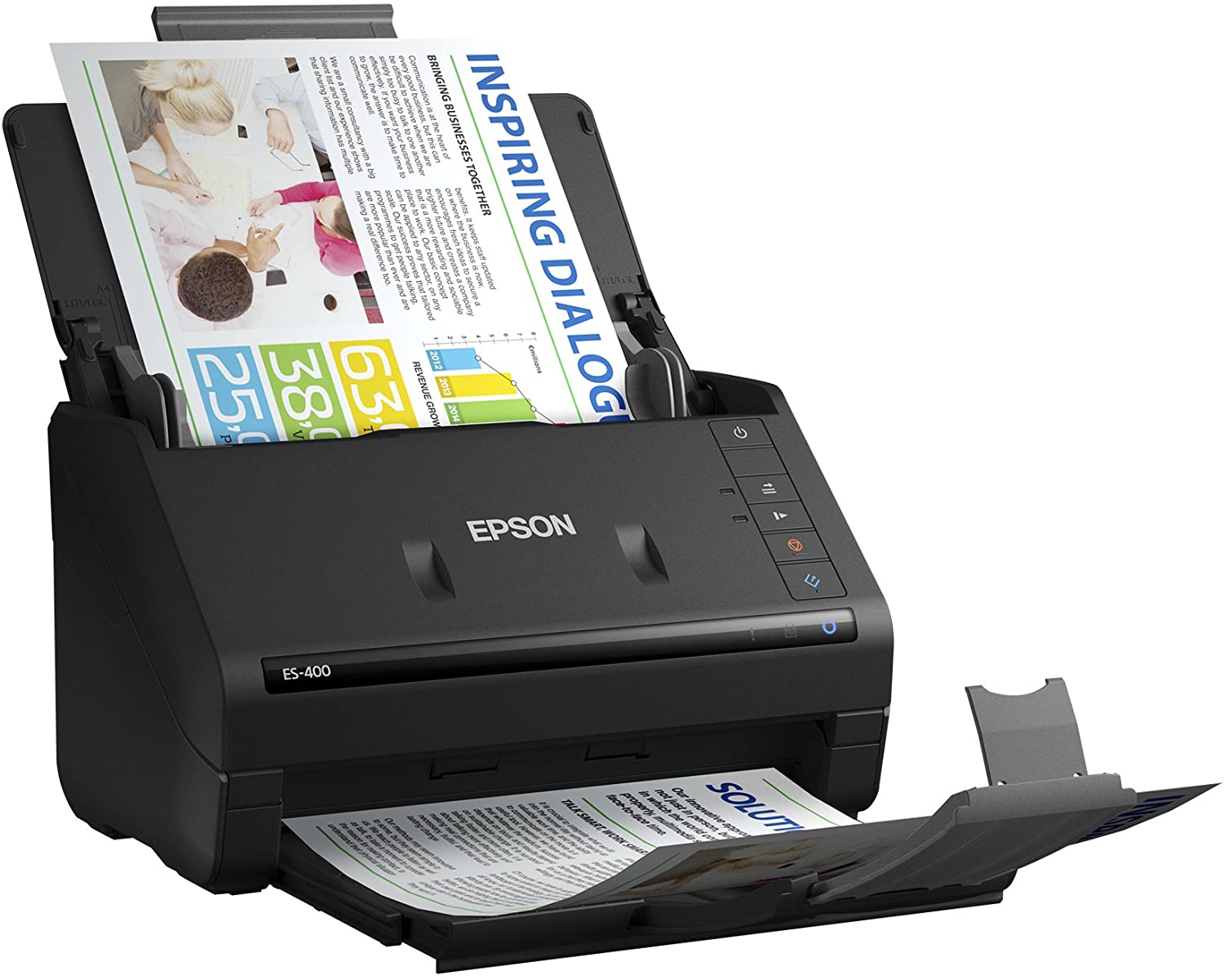 Epson WorkForce ES-400 Color Duplex Document Scanner for PC and Mac, Auto Document Feeder (ADF) Epson WorkForce ES-400 Color Duplex Document Scanner for PC and Mac, Auto Document Feeder (ADF)